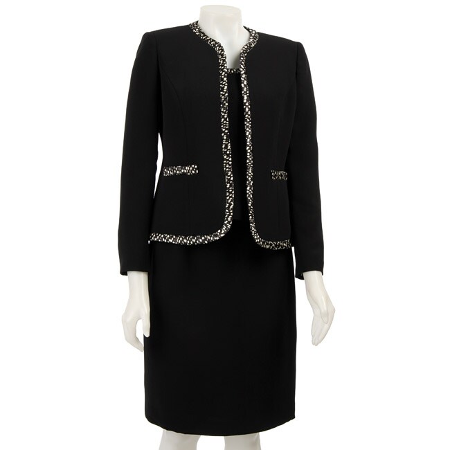 Kasper Women's Petite 3-piece Skirt Suit - 11957174 - Overstock.com ...