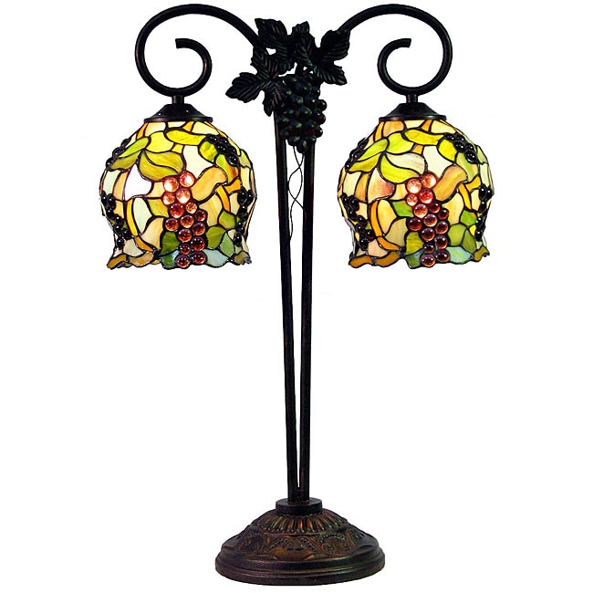 Tiffanystyle Grapes Table Lamp Free Shipping Today