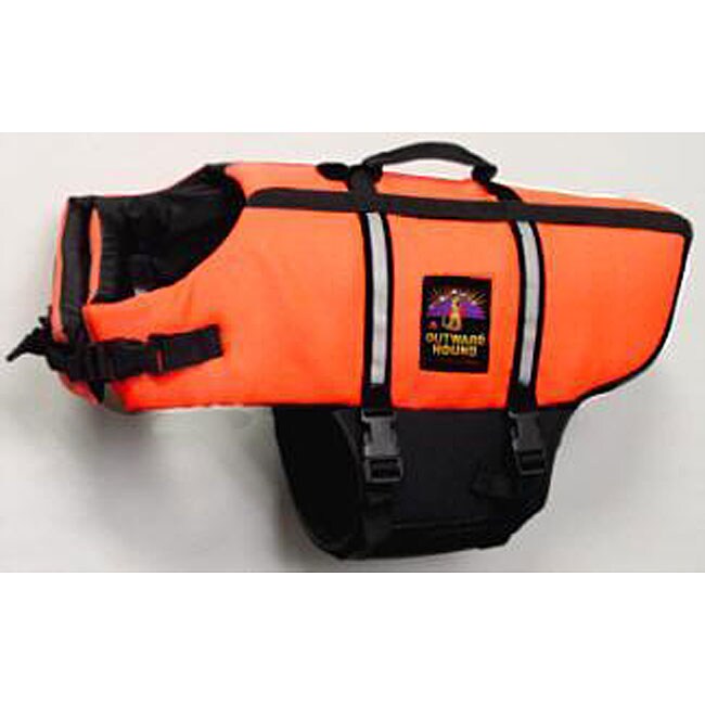 Shop Outward Hound Neon Orange Dog Life Jacket Free