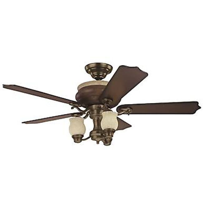 Shop Hunter Oakhurst 52-inch Distressed Ceiling Fan - Free Shipping