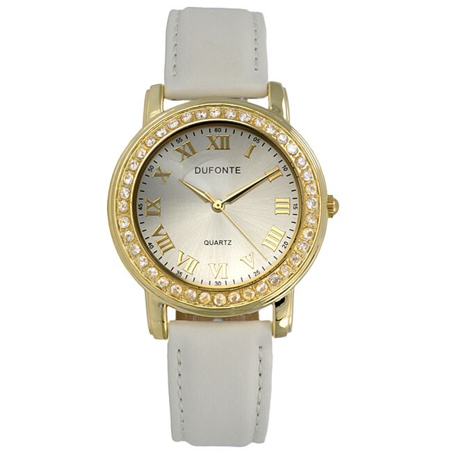 Dufonte by Lucien Piccard Women's White Strap Watch - 11961176 ...