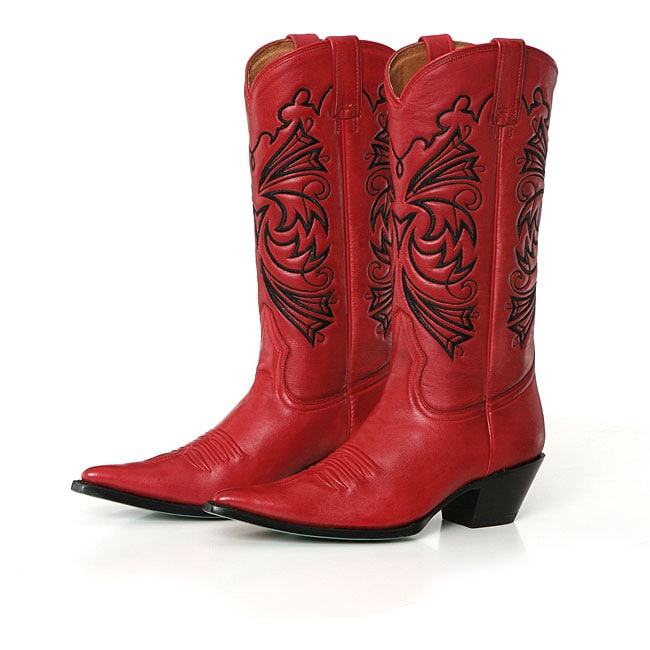 Lane Women's Red Pepper Cowboy Boots - 11961453 - Overstock.com ...