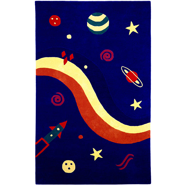 Hand tufted Kids Space Rug (4 x 6)  