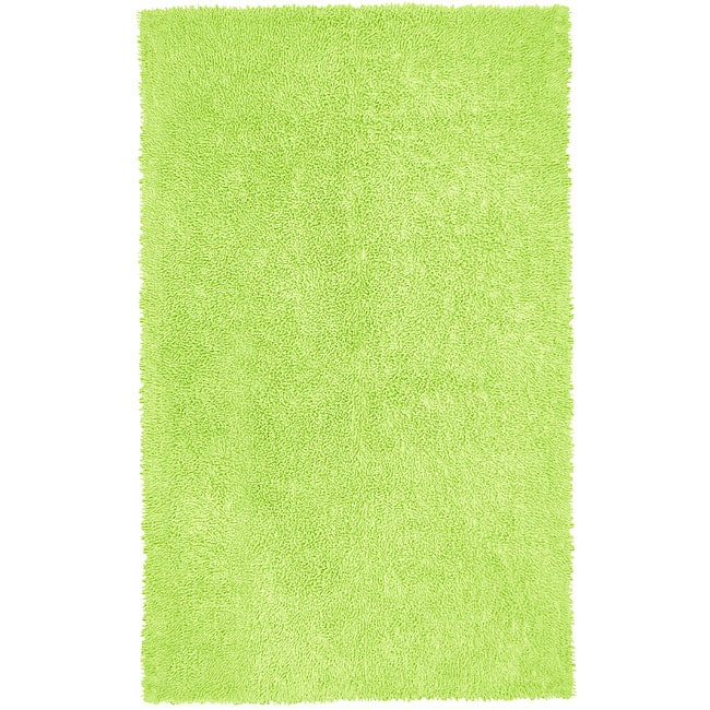 Green Chenille Shag Rug (4 x 6)  