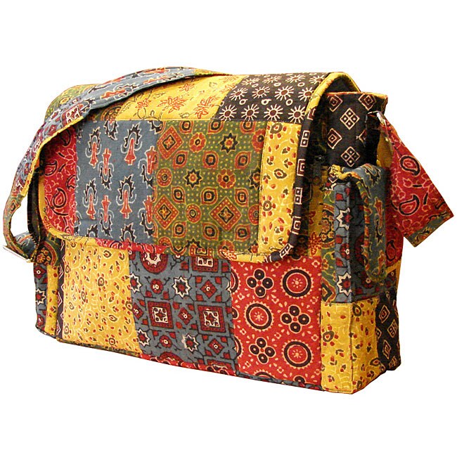 Shop Fair Trade Natural Dye Diaper Bag (India) Free Shipping Today 3920462