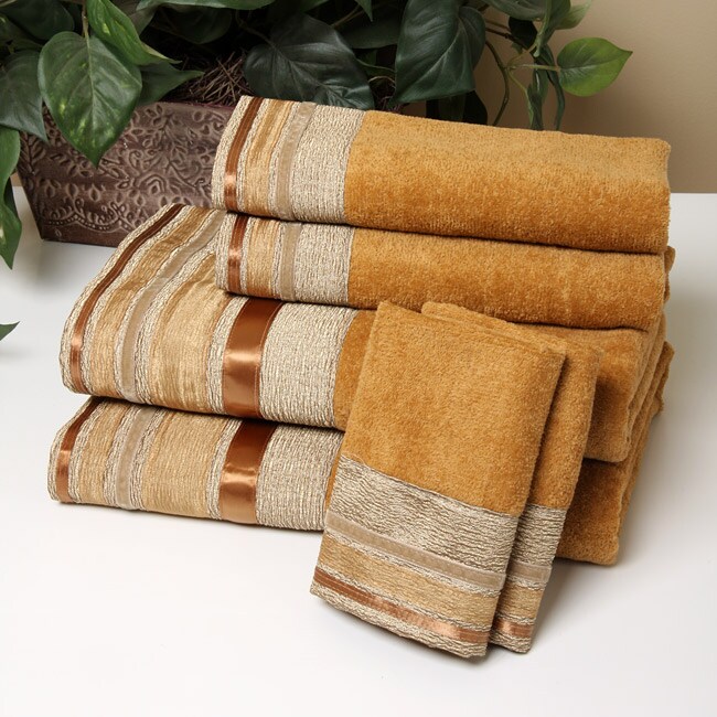 Avanti 'Geneva' Nutmeg Towels (Set of 6) - Overstock™ Shopping - Top ...