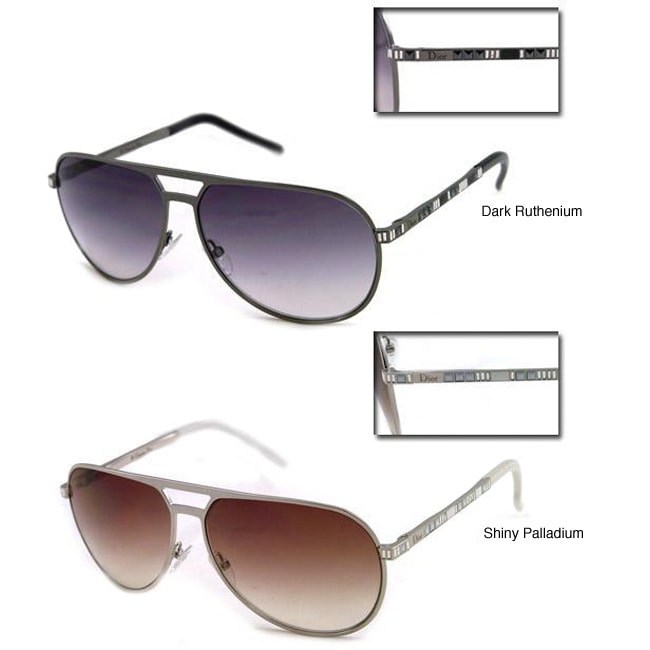 Christian Dior Womens Christal Aviator Sunglasses  