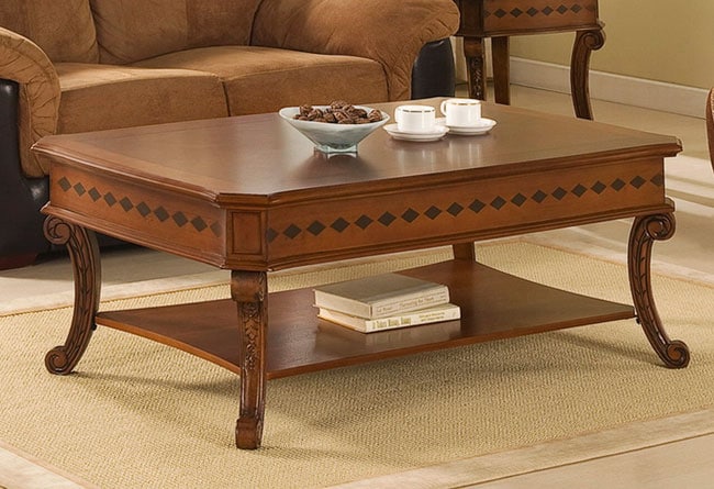 Diamond Inlay Coffee Table