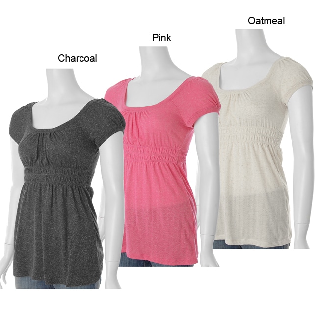 Self Esteem Brand Junior's Smocked Waist Knit Top Free Shipping On