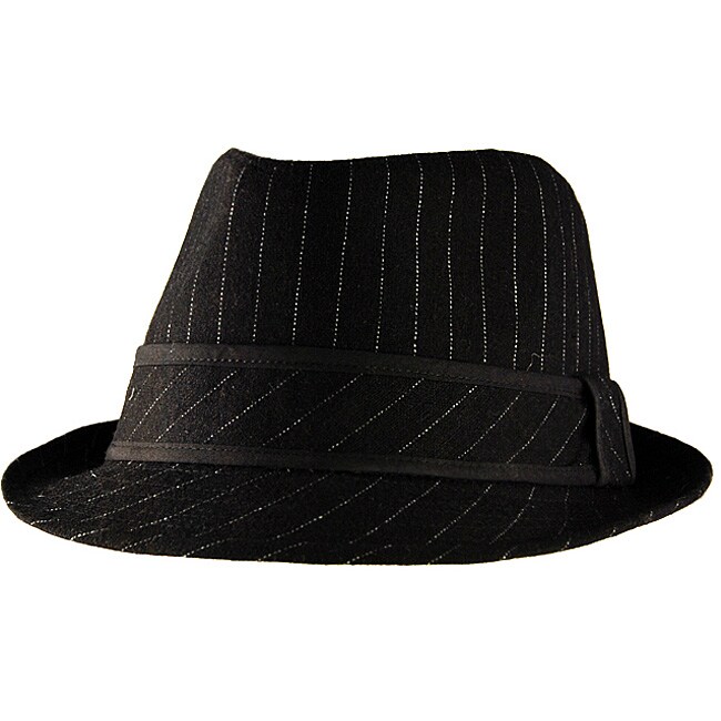 pinstriped fedora hat