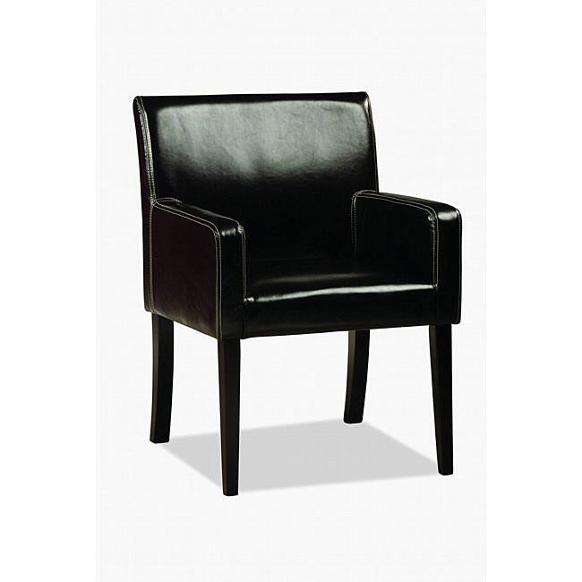 Jovita Bi-cast Leather Chair Black