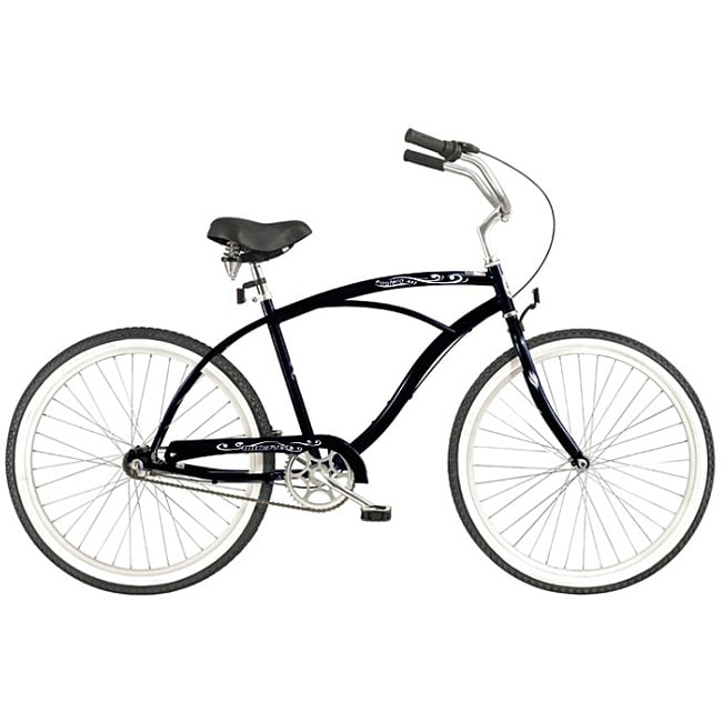 Mens Pantera Beach 7 speed Black Cruiser