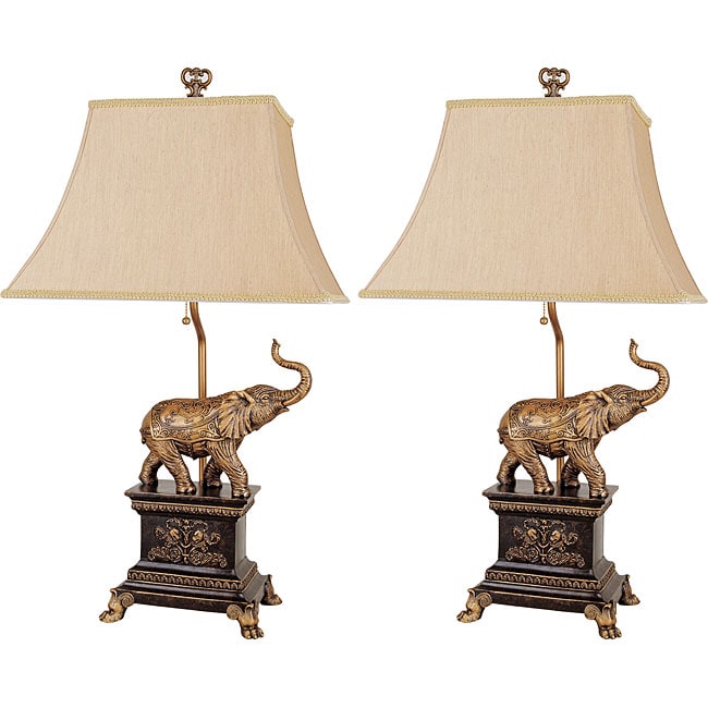 Safari Elephant Lamps (Set of 2) Free Shipping Today