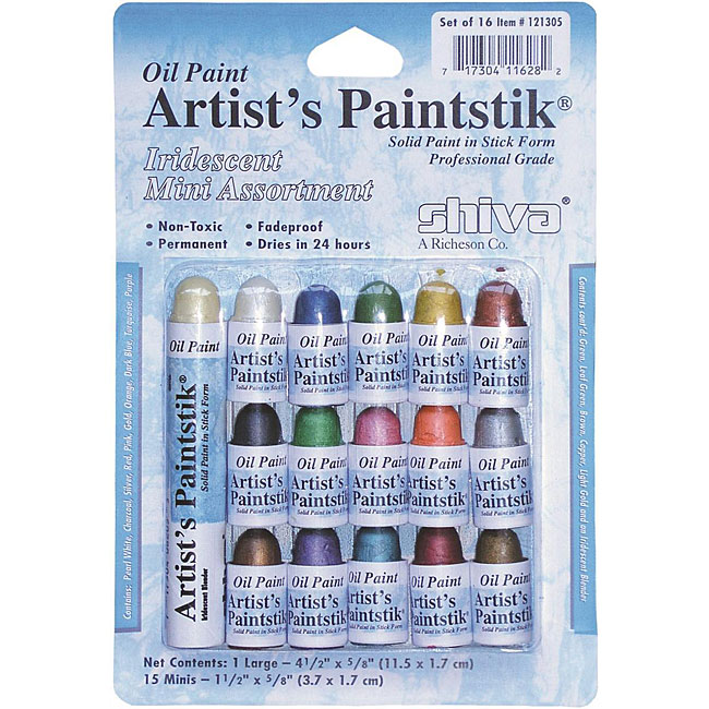 Shiva Artists Paintstik Iridescent Oil Mini Stick Assortment 