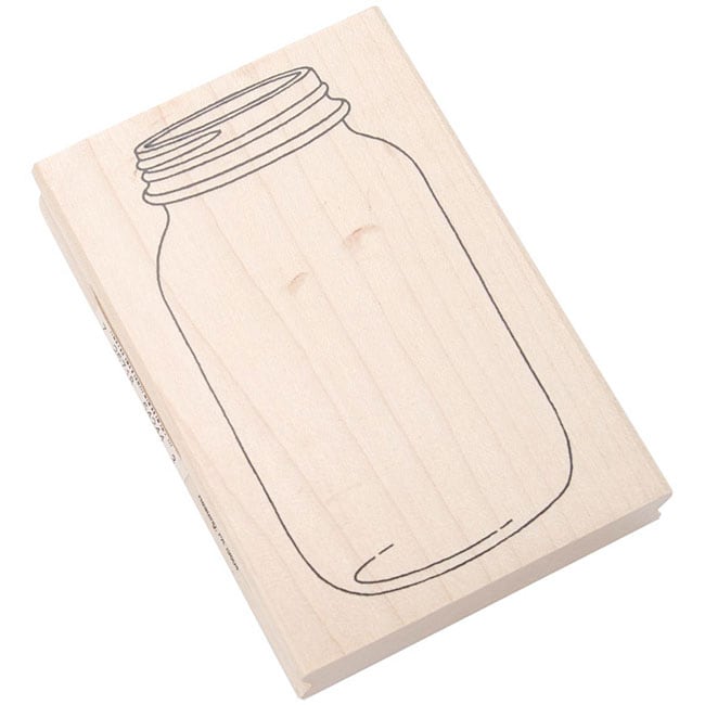 Inkadinkado Mason Jar Rubber Stamp  