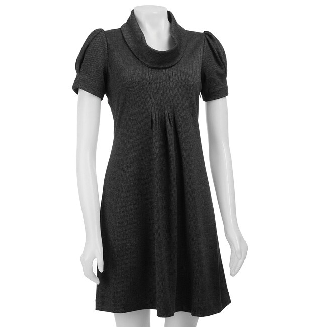 Calvin Klein Womens Puff sleeve Sweater Dress  