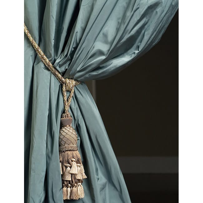 Signature Sea Mist Faux Silk Taffeta 96 inch Curtain (Open Box