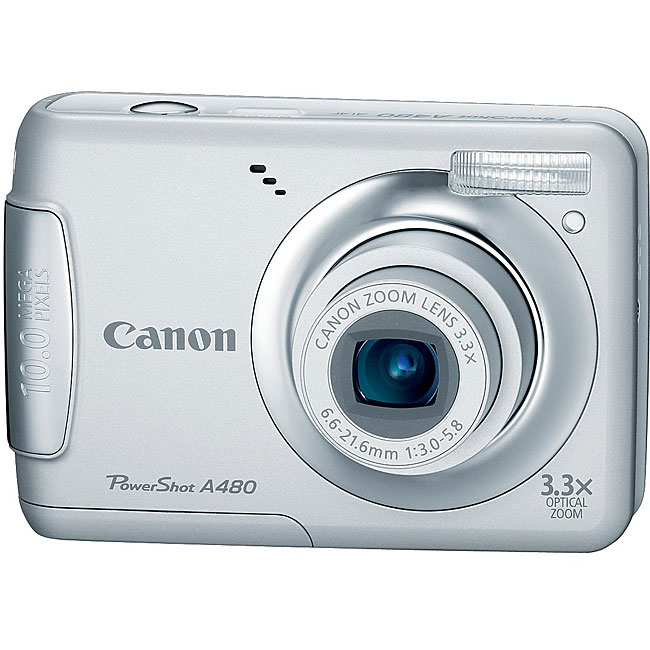 Canon PowerShot A480 10.0MP Silver Digital Camera  