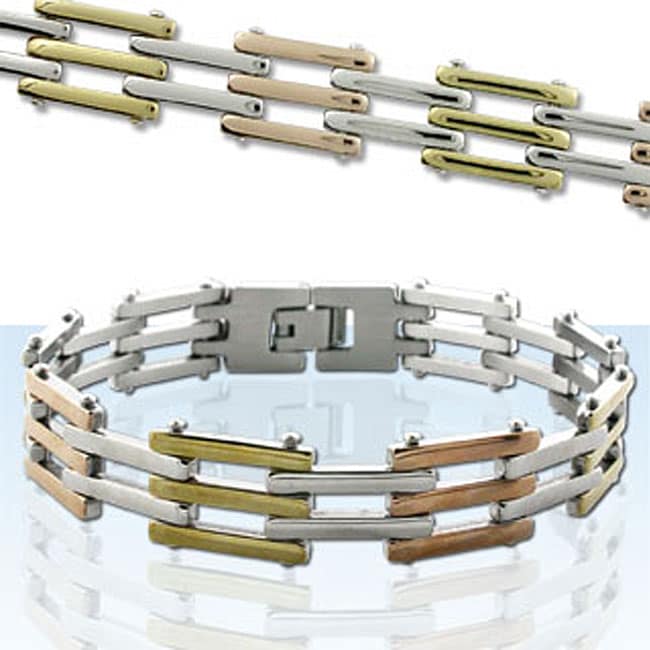 Tri tone Stainless Steel Bracelet  