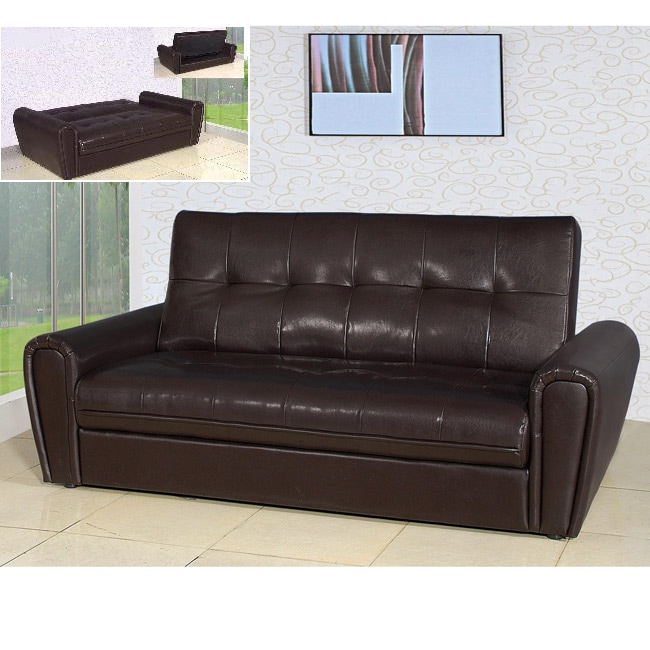 Bycast Loveseat Futon Sofa Bed  