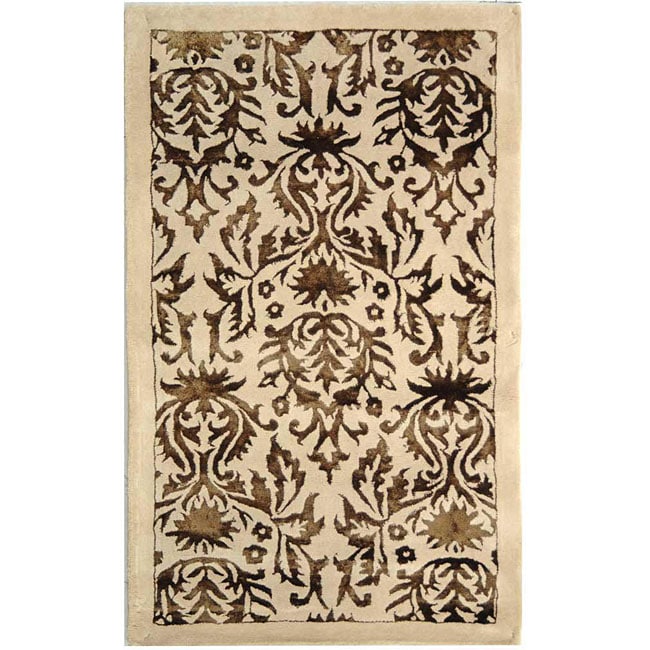 Luxury Beige/ Brown Rug (1'9 x 2'10) Safavieh Accent Rugs