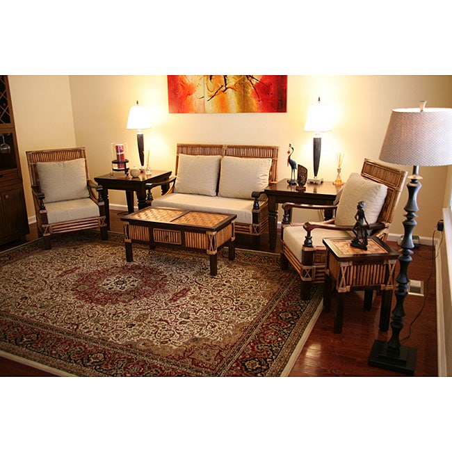 Malta Natural Rattan Wicker 4-piece Seating Set