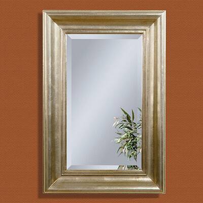 Antique Silverleaf Rectangular Bevelled Mirror