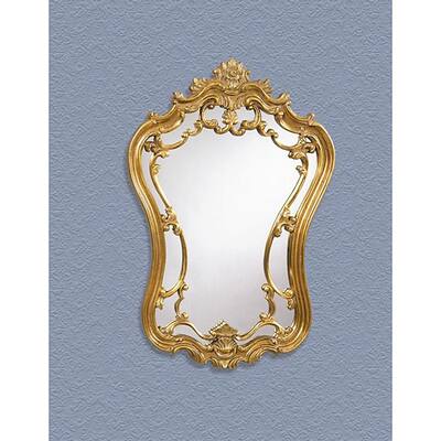 Antique Gold Shaped Mirror