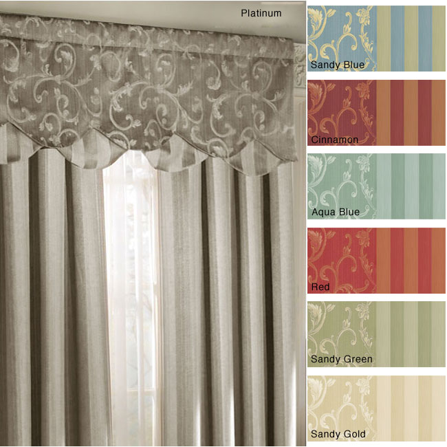 Tuscan Stripe 96 inch Window Panel with Lining  