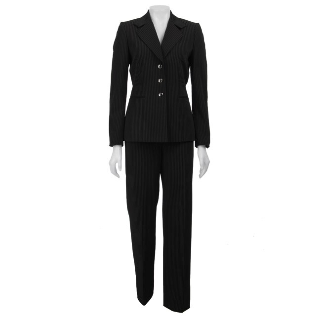 Tahari ASL Women's Black/ White Pant Suit - 12024999 - Overstock.com ...