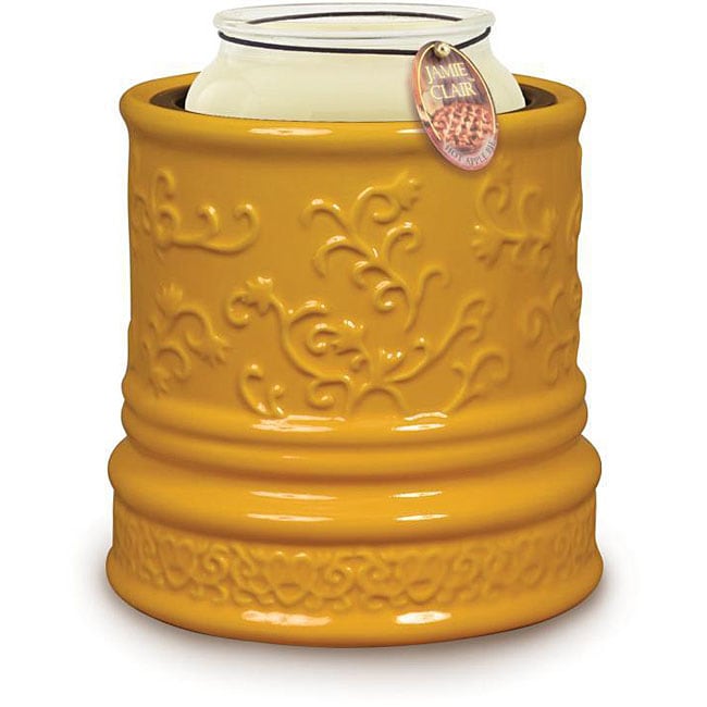 Short Round Wax Warmer - Daisy with Screen Insert