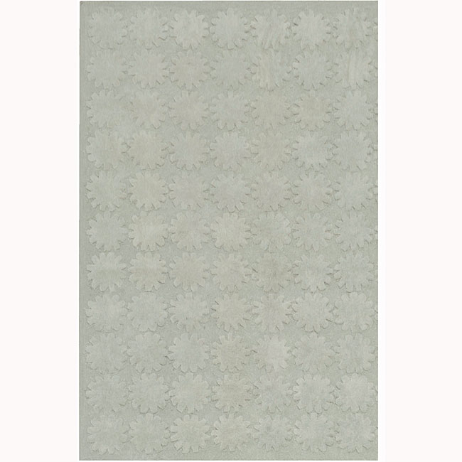 Martha Stewart Astronomy Mercury Grey Cotton Rug (86 x 116