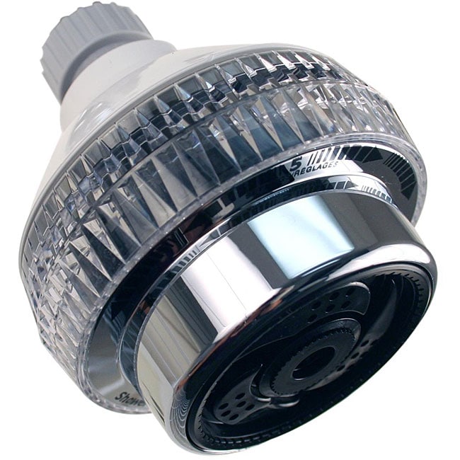 Waterpik Chrome Fixed mount 5 setting Showerhead  