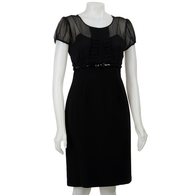 Calvin Klein Womens Black Silk Dress  