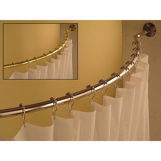 Curved 59 to 62-inch Shower Curtain Rod - Free Shipping ...