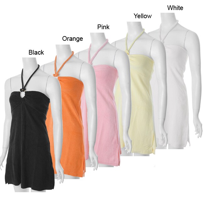 Cocoa Women's Halter Terry Swimsuit Coverup Dress Free Shipping On