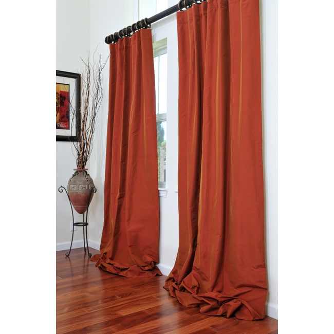 Signature Sierra Faux Silk Taffeta 108 inch Curtain Panel