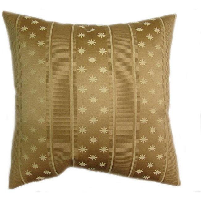 Tan Stars/ Stripes 24-inch Floor Pillow