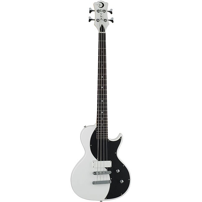 Shop Luna Neo 30-inch Scale White Electric Bass - Free Shipping Today