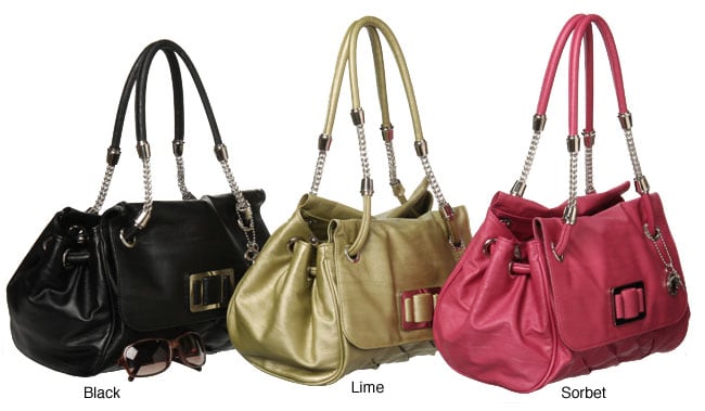 Rampage Jenny Pearlized PVC Satchel  