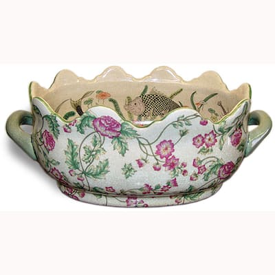 Azelea Crown Porcelain Footbath Planter