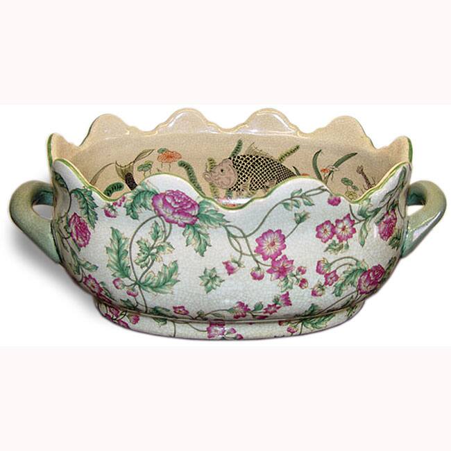 Azelea Crown Porcelain Footbath Planter