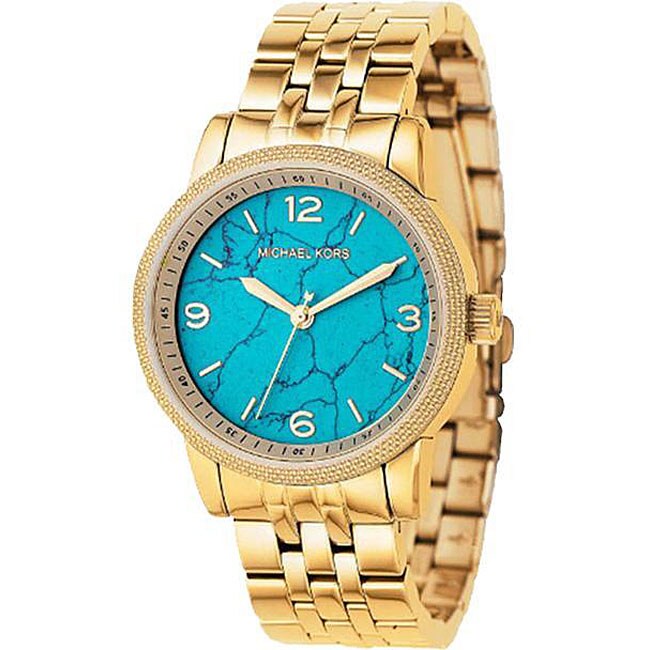 Michael Kors Women's Light Blue Dial Watch - Free Shipping Today ...