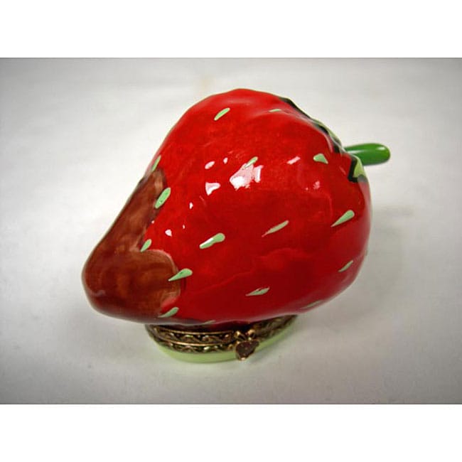 Limoges Chocolate Dipped Strawberry Box  