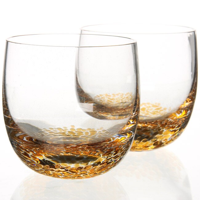 Denby Fire/ Caramel Glassware Small Tumblers (Set of 2) - 12076498 ...