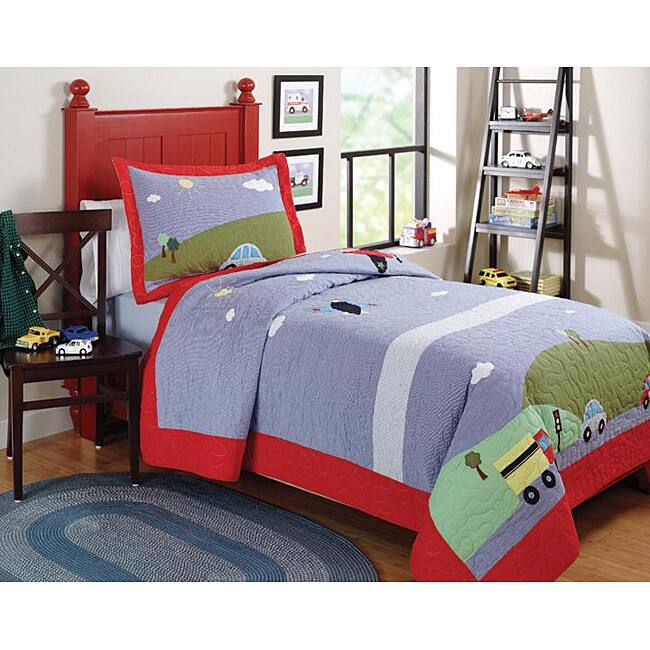 Travel Time Twin Quilt Set