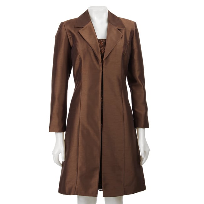 Jessica Howard Womens 3/4 length Satin Jacket/ Dress  