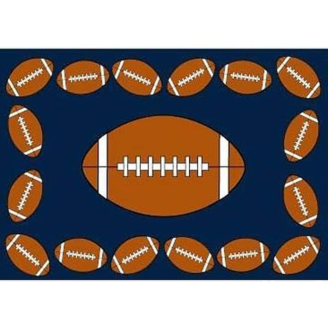 Football Fun Rug