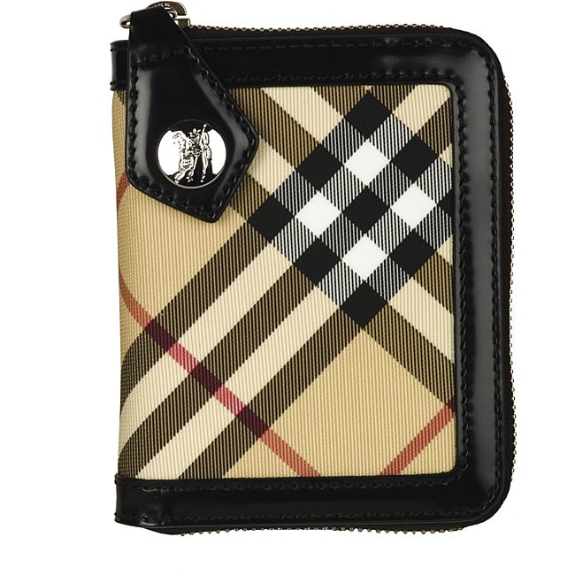 Burberry Nova Check Black Ziggy Wallet  