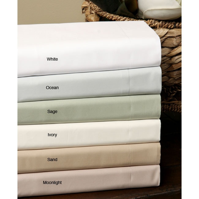 Sateen 800 Thread Count Cotton Pillowcase Pair